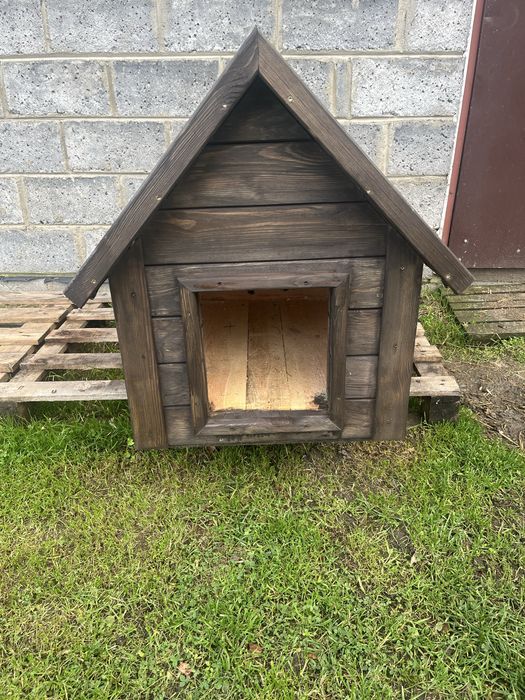 Buda drewniana dla psa