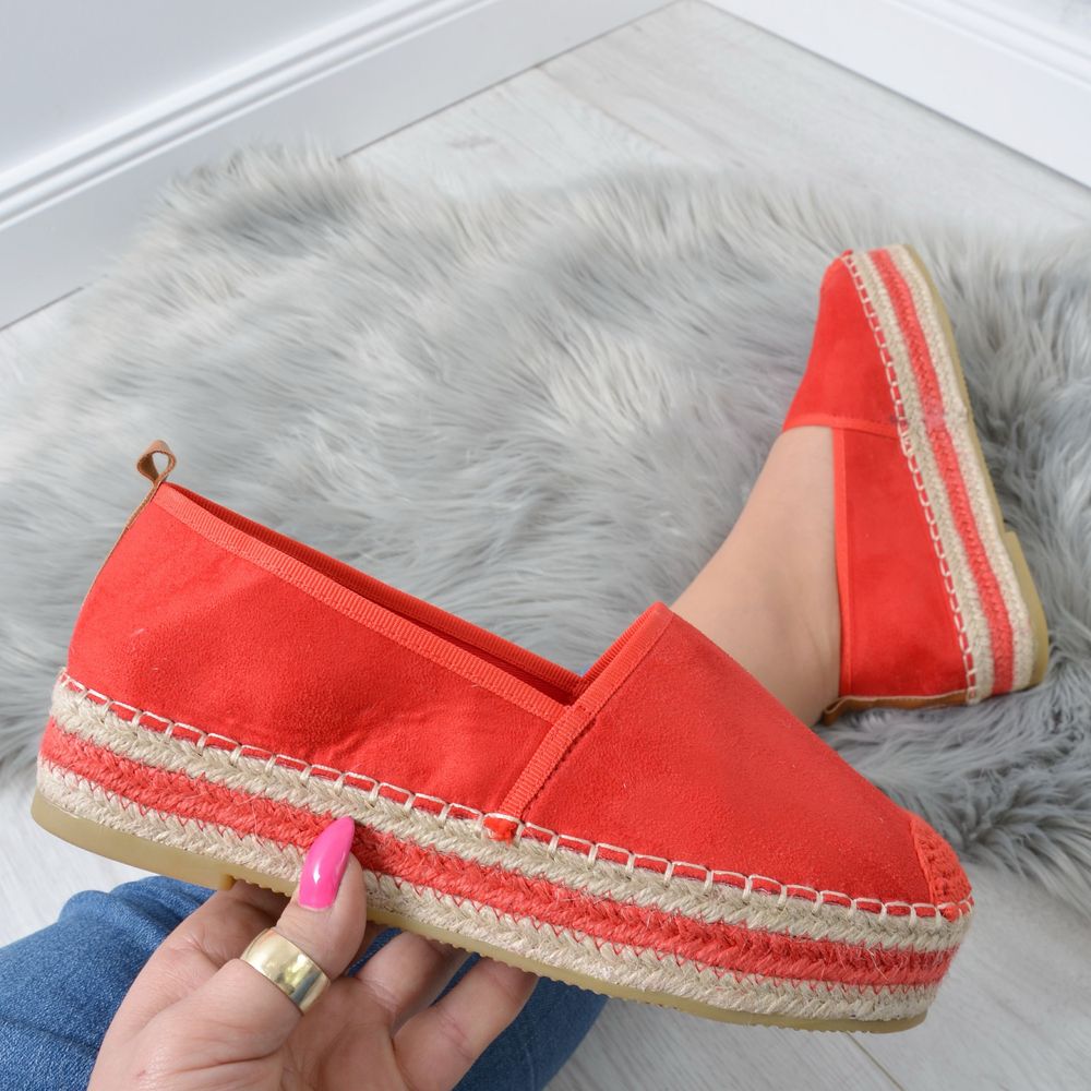 Czerwone espadryle r39