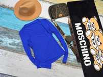 Shein bluzka bolerko 2 w 1 kobalt S
