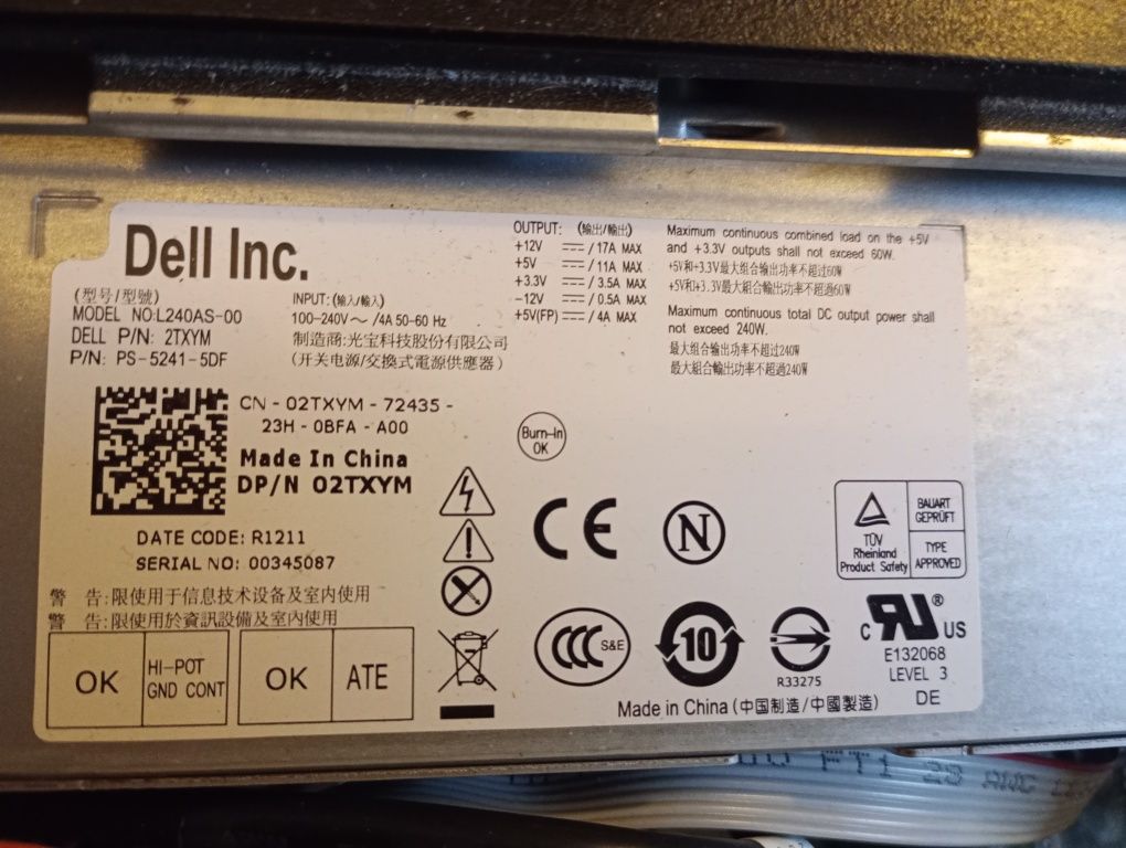 Komputer stacjonarny Dell Optiplex 390 na części