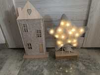 Dekoracje lampka LED+ domek