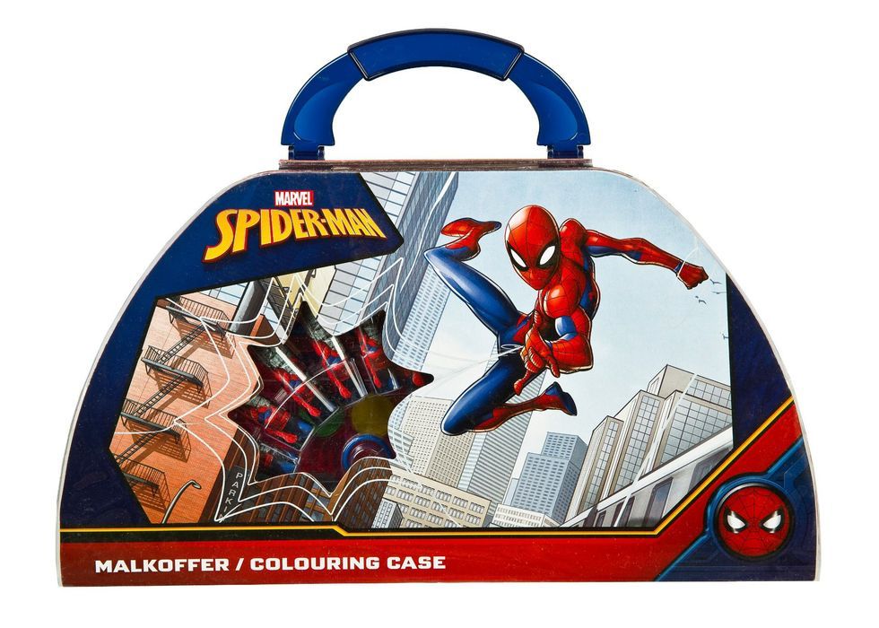 Walizka Spiderman z przyborami zestaw plastyczny na prezent
