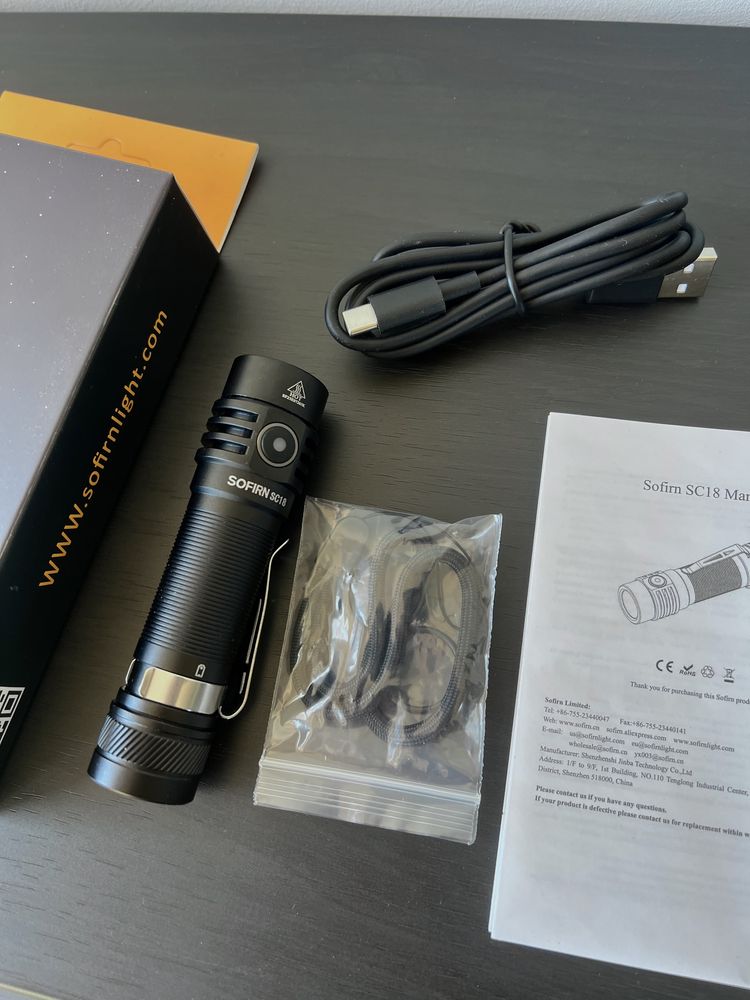 Latarka Sofirn SC18 z Baterią 3000mAh LED USB C
