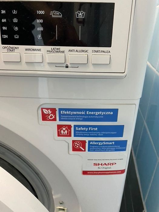 Pralka Sharp 6kg A++ (ES-HFM6103W3) – zadbana