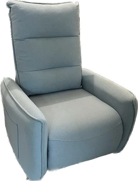 Sofá individual reclinável azul