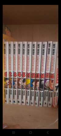 Mangi "My hero academia" tomy 1-5 i 21-26