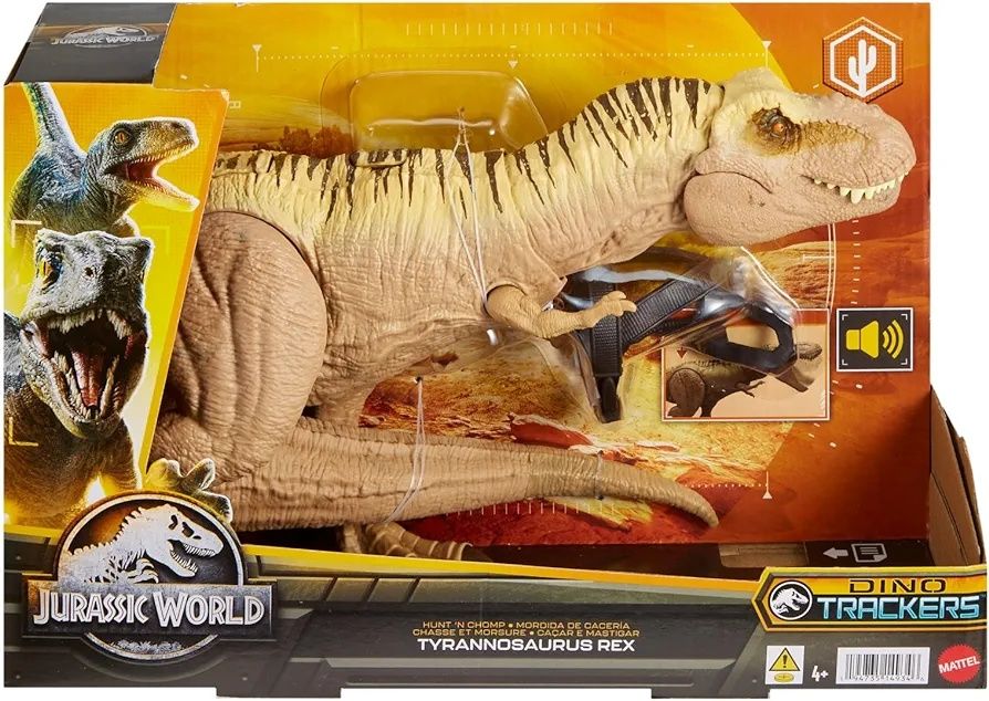 Dinossauro articulado e com som T-Rex - Jurassic World- 48,3 x 17,8 cm