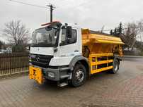 Mercedes-Benz Axor 4x2 piaskarka solarka econ schmidt 1824 e5  Mercedes Axor 1824 piaskarka solarka schmidt econ 4x2 euro5 pług
