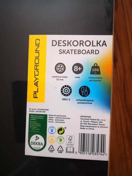 Deskorolka 100kg