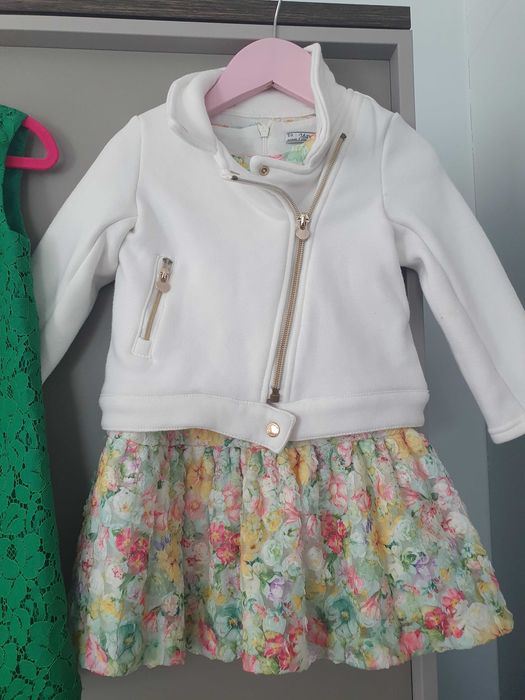 Mayoral. Zara, DKNY zestaw firmowych ubranek po dziewczynce r.  92
