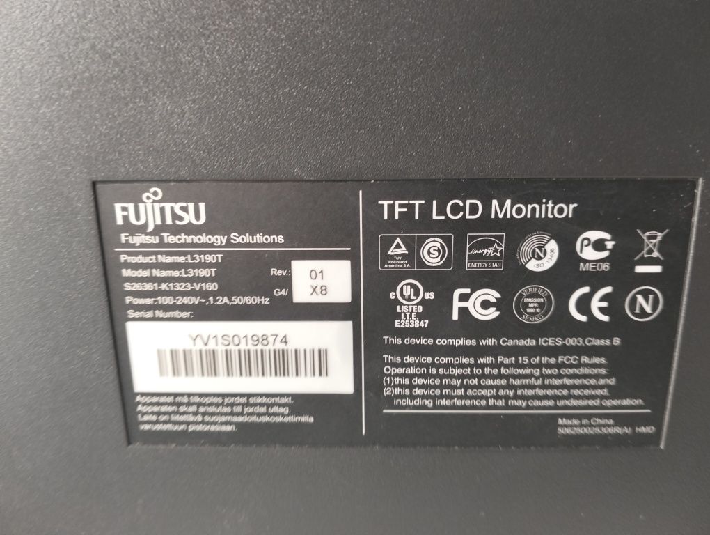 Monitor Fujitsu L3190T