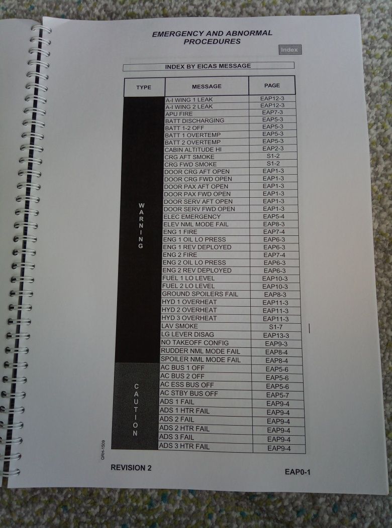 Embraer 170 Quick Refernce Handbook - czeklisty do samolotu