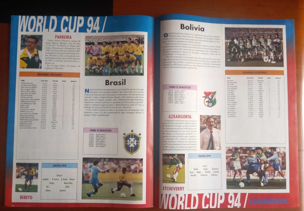 Destacável a Bola Magazine do mundial 94