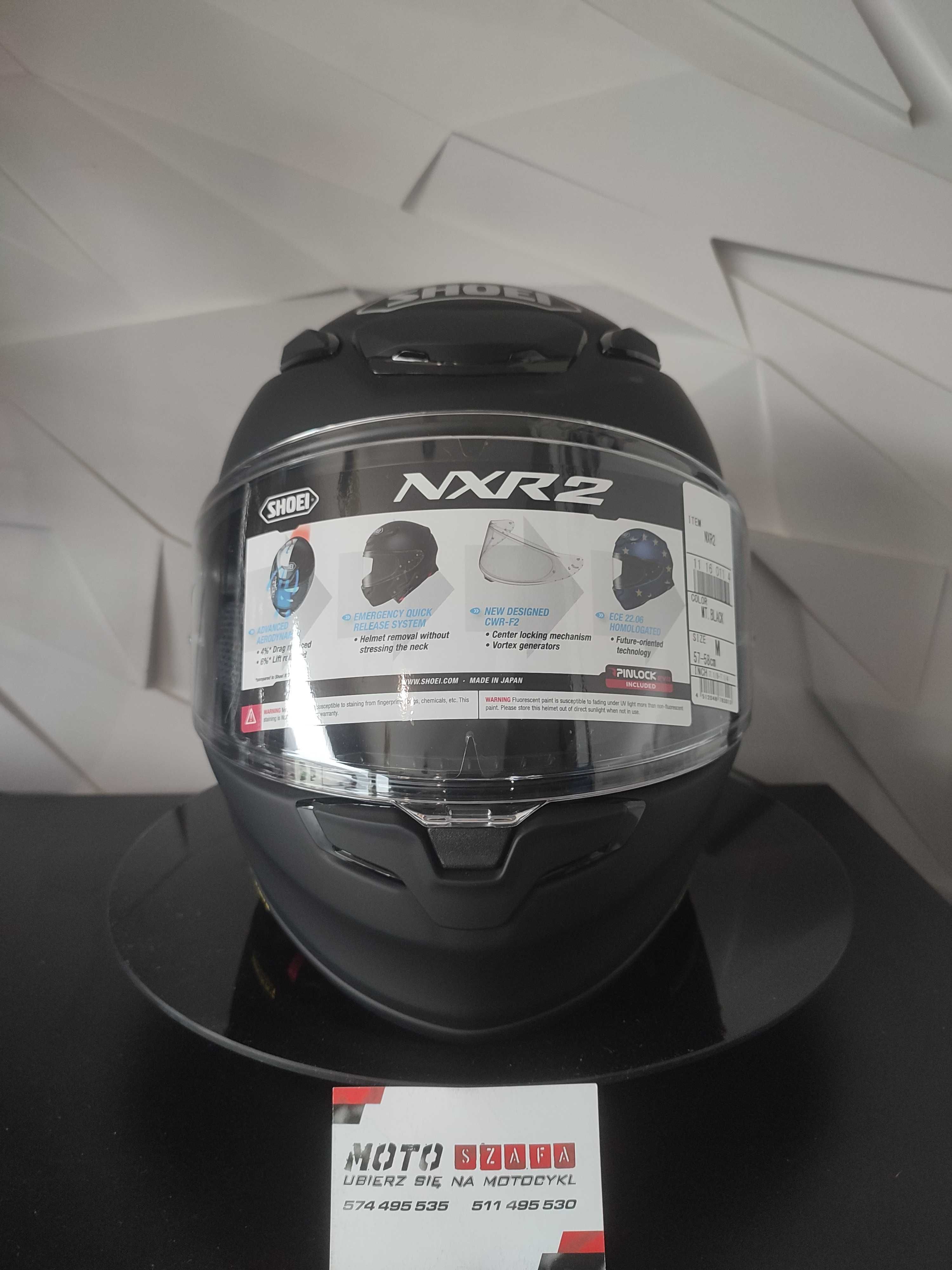 Kask Shoei NXR2 MATT BLACK rozmiar 'XS 'S 'M 'L 'XL RATY 0%