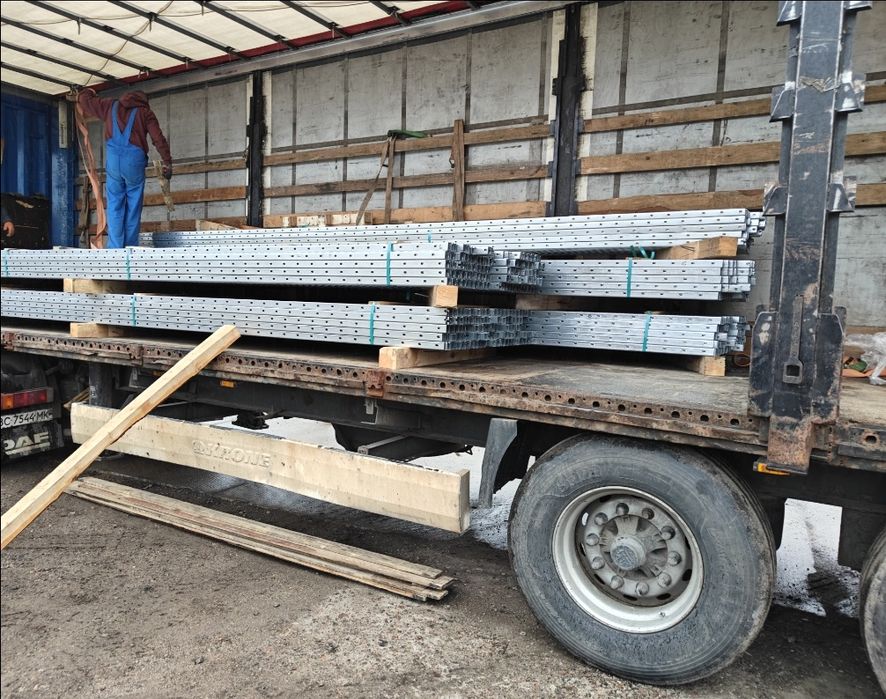 Оцинкований профіль для монтажу сонячних станцій, панелей, батарей.