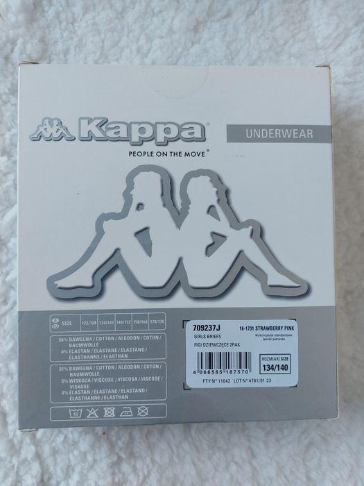 2x Majtki figi dziewczęce dziecięce KAPPA 134/140 i 146/152 i 158/164