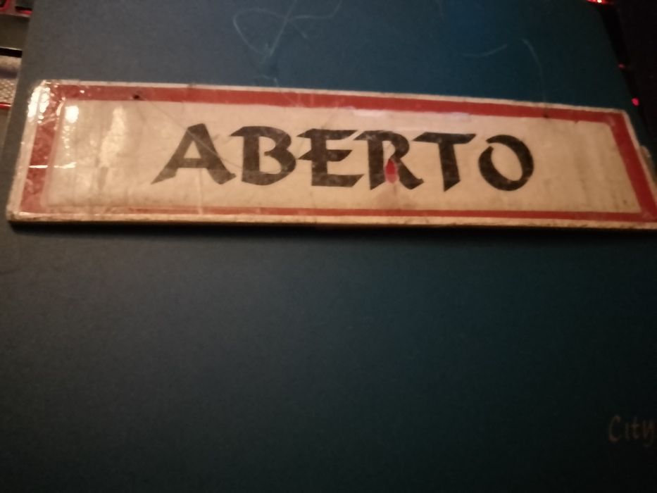 Volto Jà- Placa antiga Cafe Pàra Aqui-15E-Criança Cadeira-15E Desde 2E