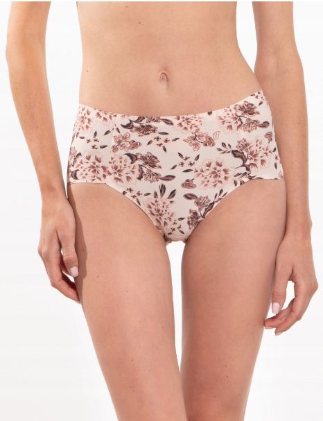 Lama Figi Damskie Bikini Cięte Laserowo Kwiaty R. Xxl