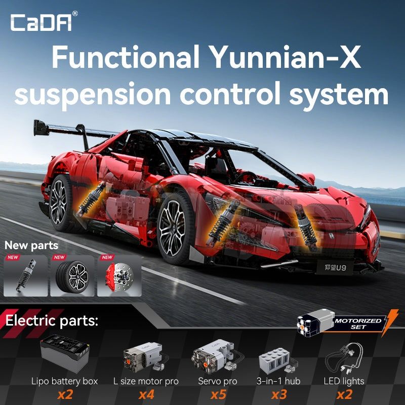 NOWE Klocki CaDA C64011W YangWang U9 Supercar Wysyłka PL