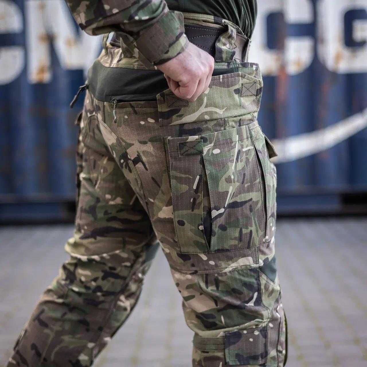 Військовий костюм з налокітниками та наколінниками мультикам Rip-Stop