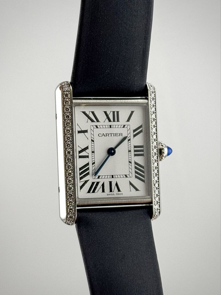-6k WYPRZEDAŻ! FVAT FULLSET Diamentowany Cartier Tank red.W4TA0017