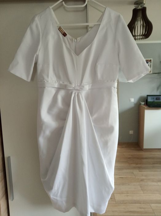 Sukienka ciążowa ślubna  rozm. 42 biała