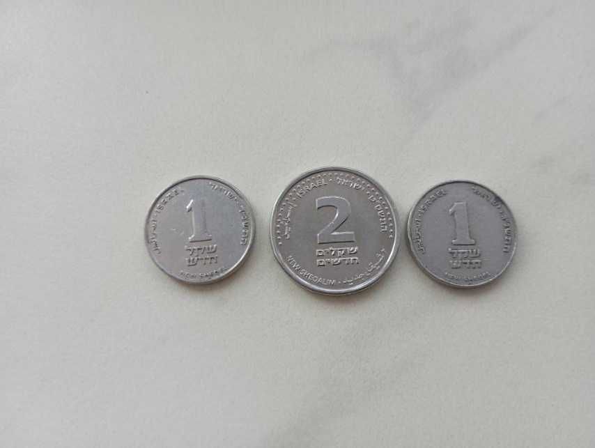!,2,5шекеля Ізраїля Монети Ізраїля Израиль 1,2 шекеля 5 шекелей 10агор