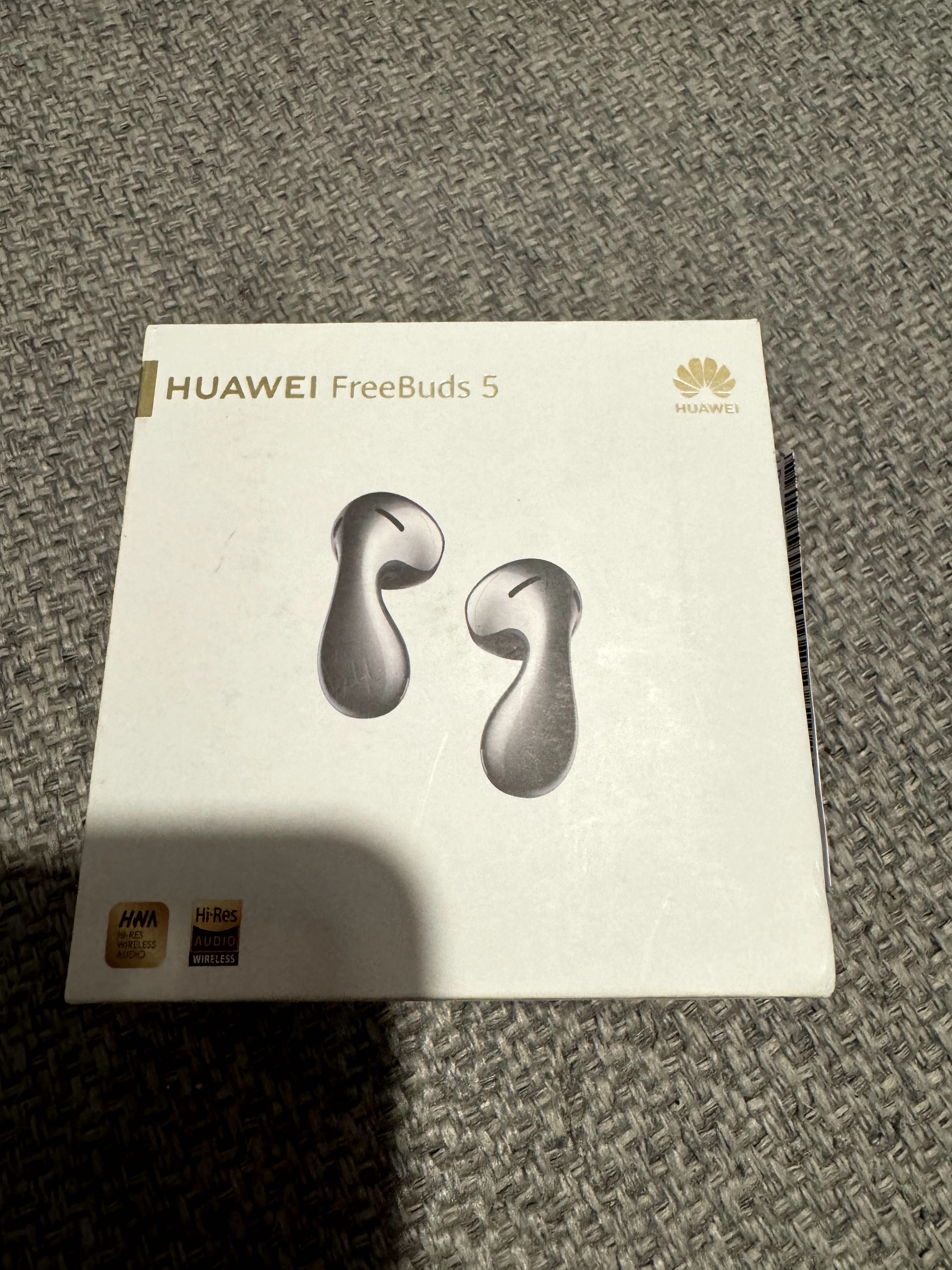 Słuchawki Huawei FreeBuds 5 ANC z etui ładującym Douszne Srebrny