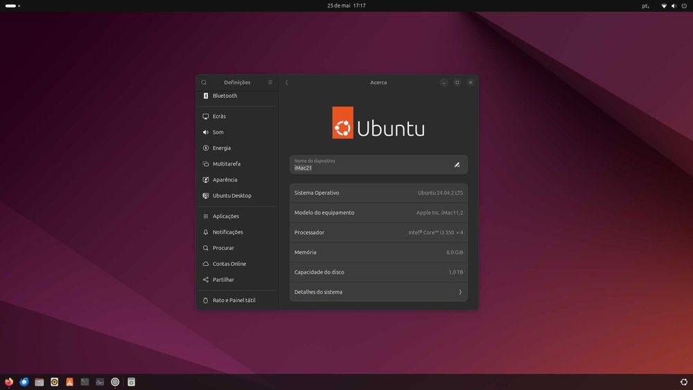 Apple iMac 21.5 mid 2010 High Sierra + Linux Ubuntu. SSD Rápido