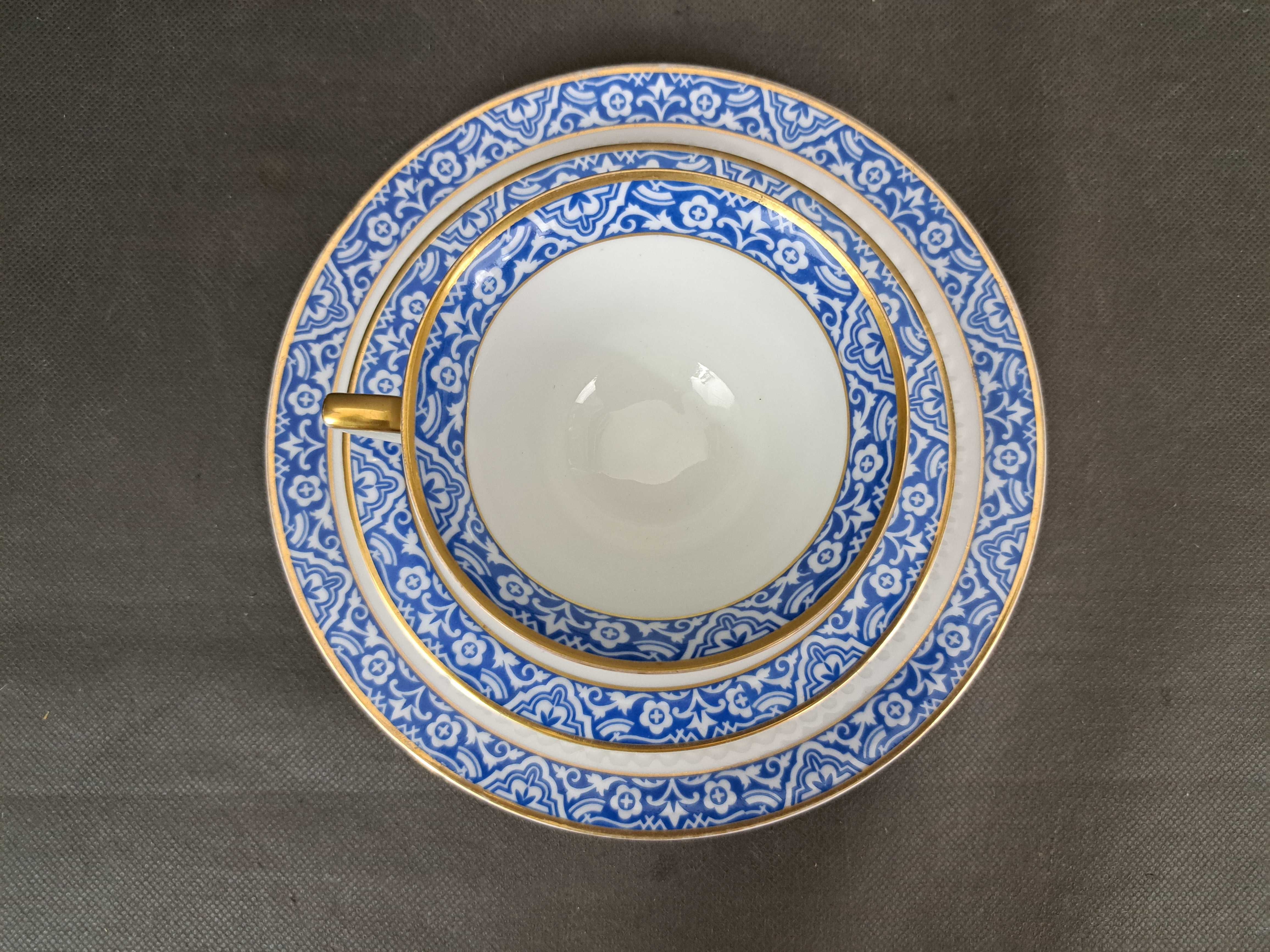 Porcelanowy zestaw śniadaniowy, trio, Heinrich
