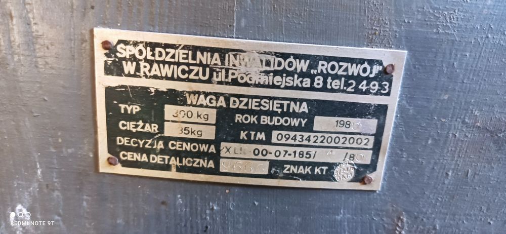 Waga dziesietna rolnicza