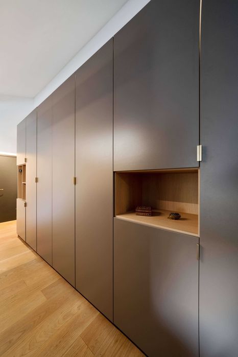 Шкаф прихожая в стиле минимализм скандинавский распашной шкаф