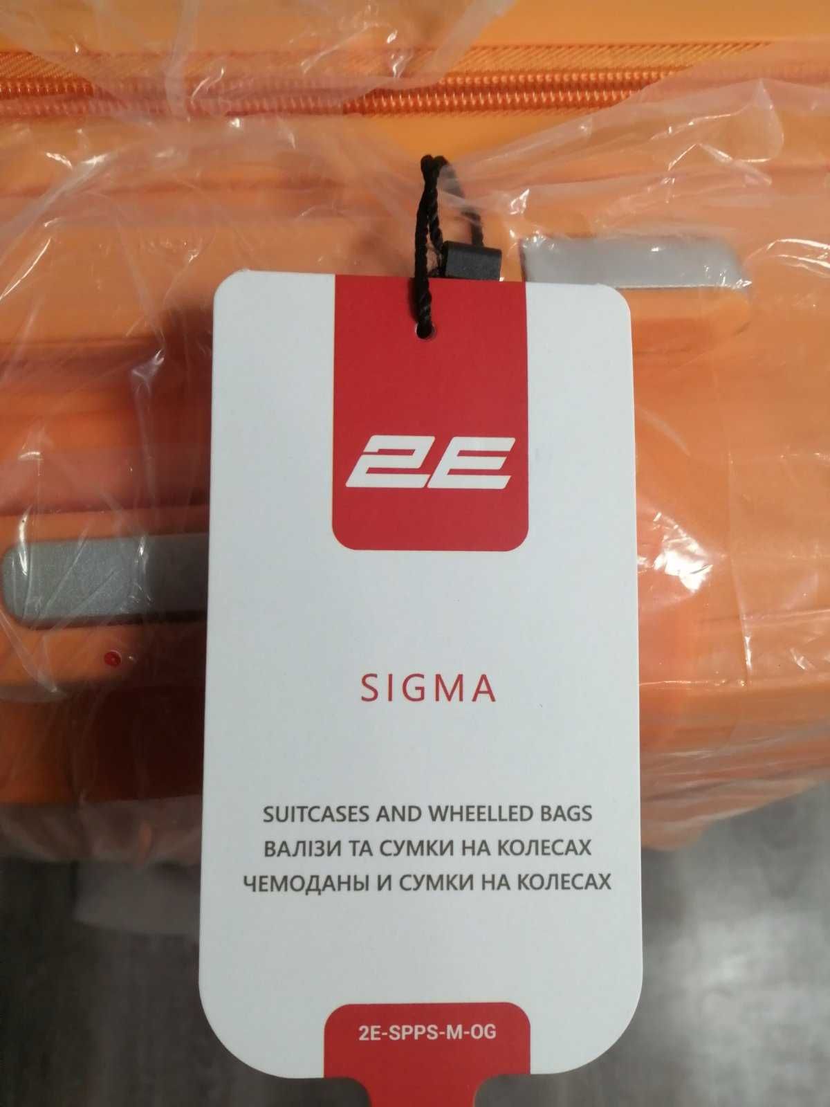 Продам новый чемодан пластиковый 2E SIGMA, средний M, зеленый