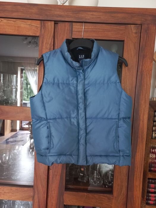 Gap bezrękawnik z prawdziwego puchu  S