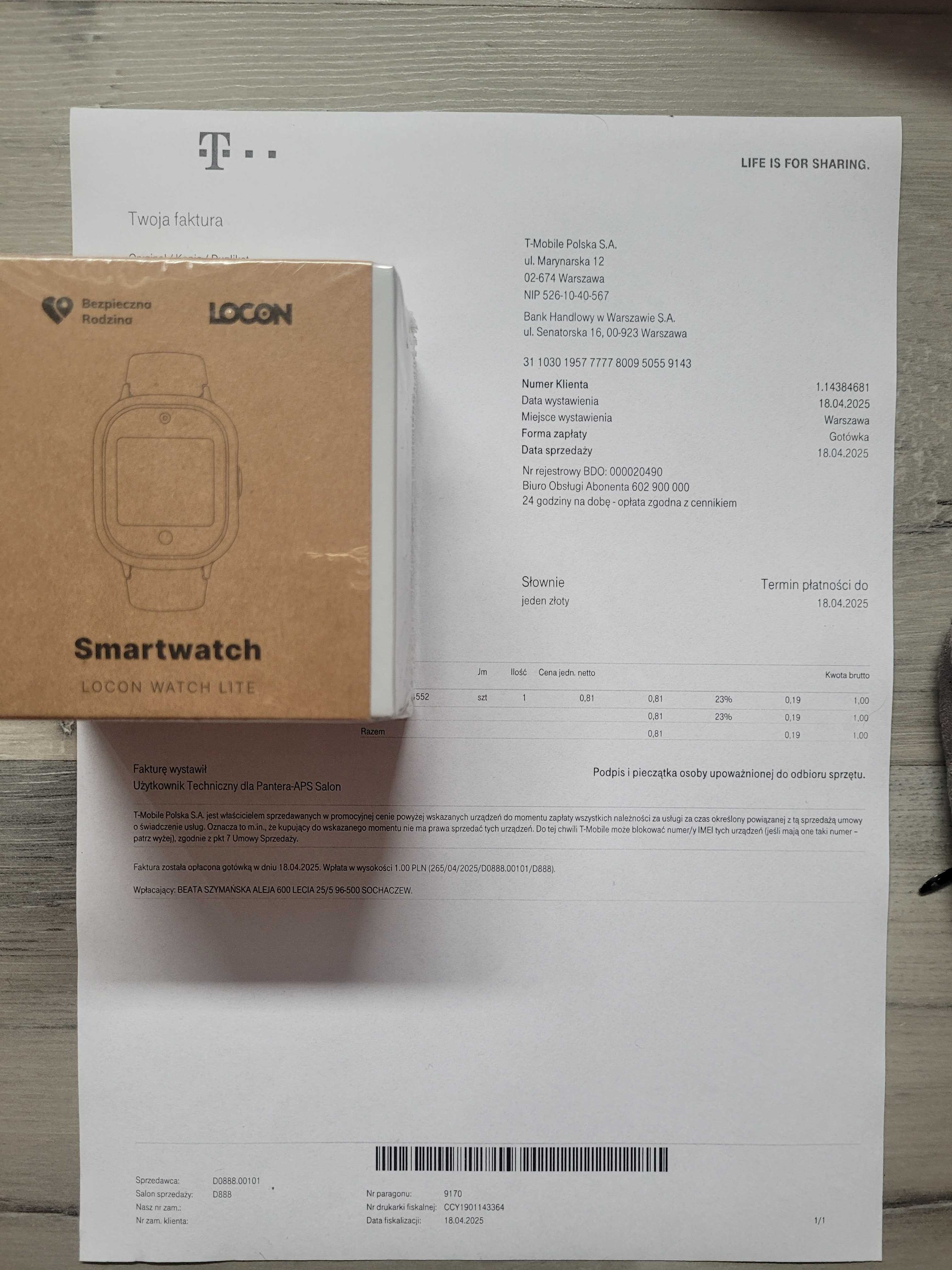 Nowy Smartwatch LOCON