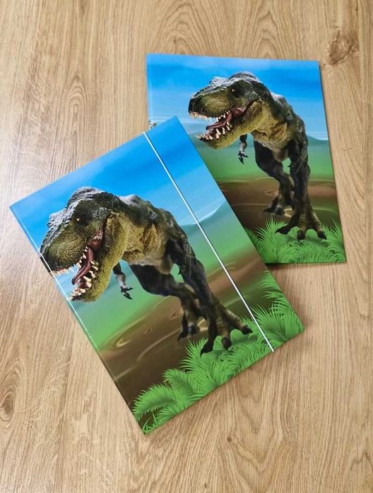 2 segregatory teczki dinozaury