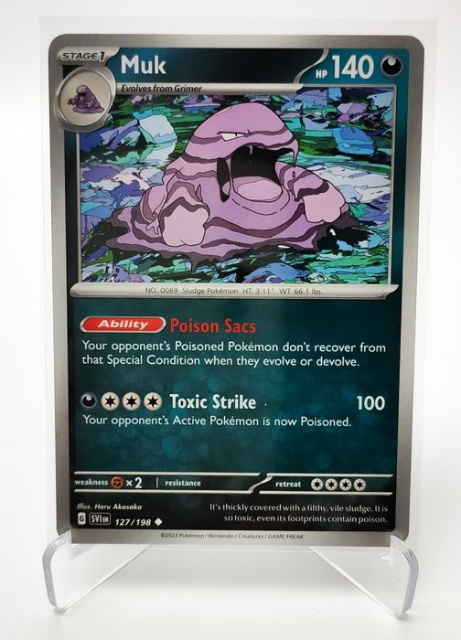 Muk 127/198 karta pokemon Scarlet & Violet