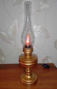 Лампа настольная светильник декоративный лампа керосиновая.