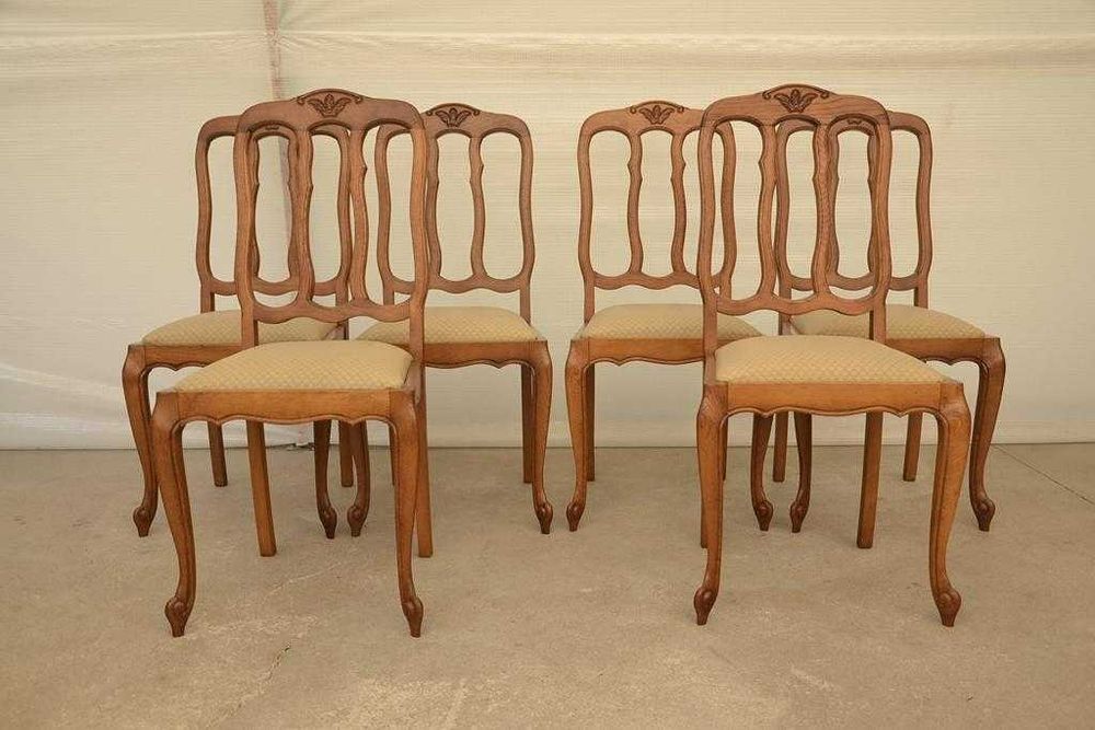 krzesła ludwikowskie komplet 6 krzeseł