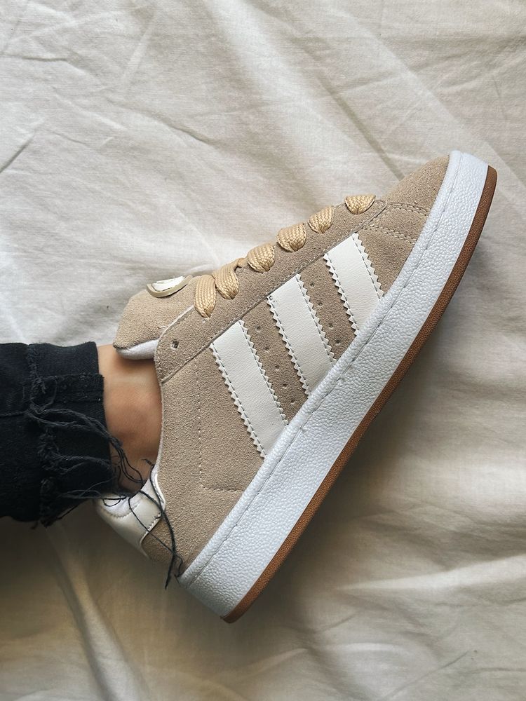 Кросівки Adidas Campus Beige White Кроссовки Адідас Кампус Адидас