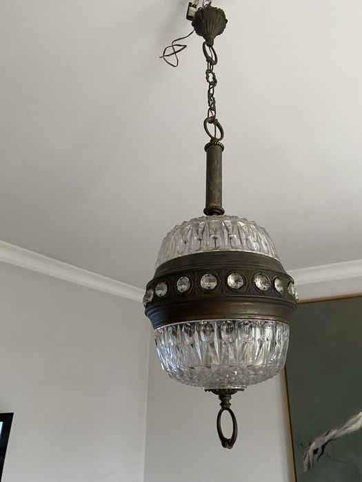 Stara włoska lampa sufitowa