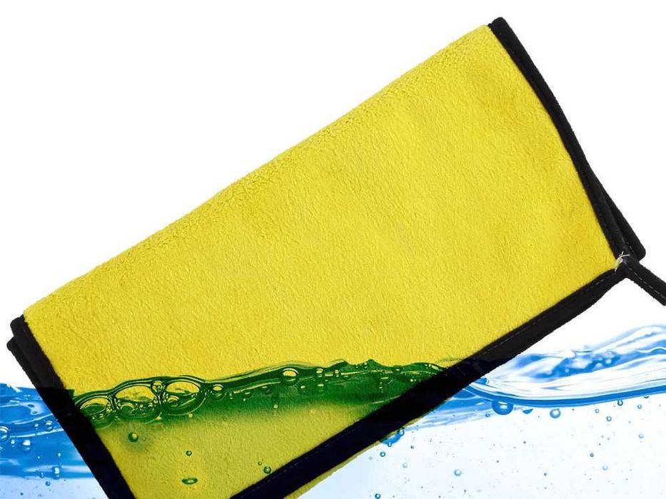 Duża ścierka z mikrofibry do samochodu szyb uniwersalna 60x90 chłonna