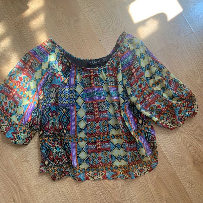Bluzka boho wielokolorowa L