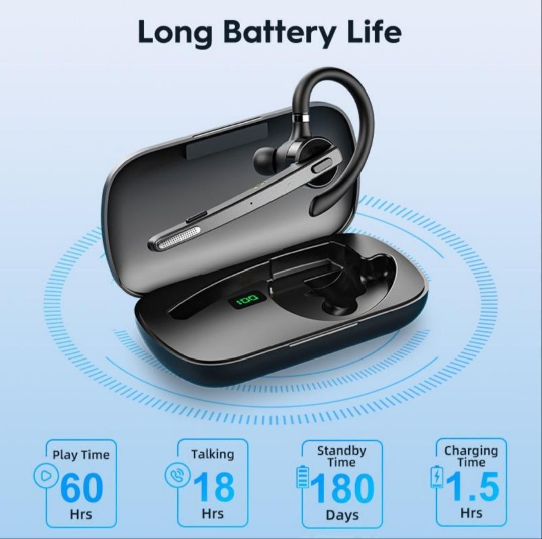 Беспровідна bluetooth гарнітура New Bee M53 та М 51 с функцією шумопод