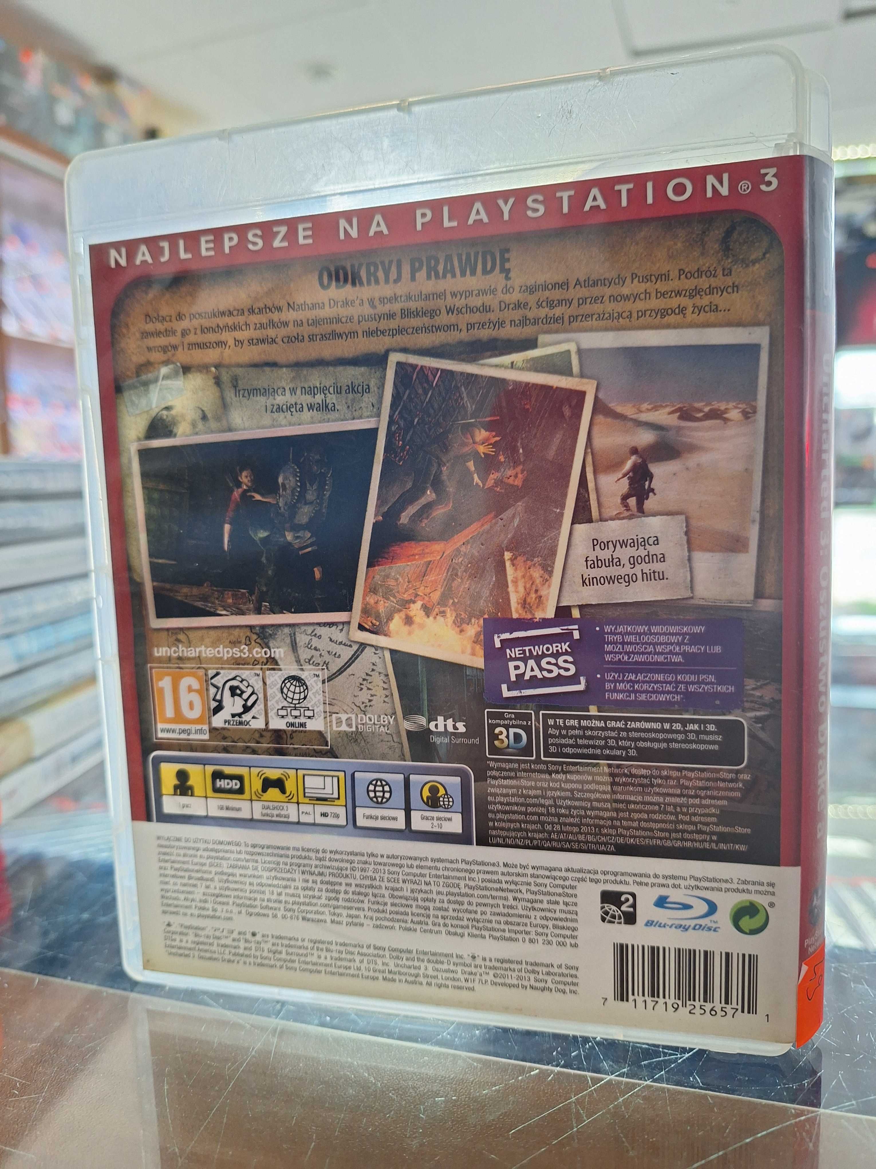 Uncharted 3 Oszustwo Drake'a PS3, BDB, CentrumGrania