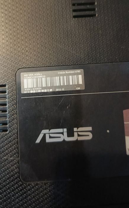Ноутбук ASUS K55VM на запчасти
