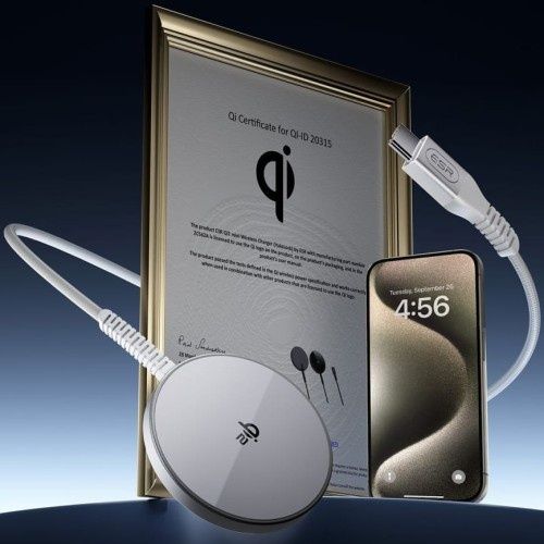 Ładowarka indukcyjna ESR QI2 Mini Wireless Charger Halolock 15W