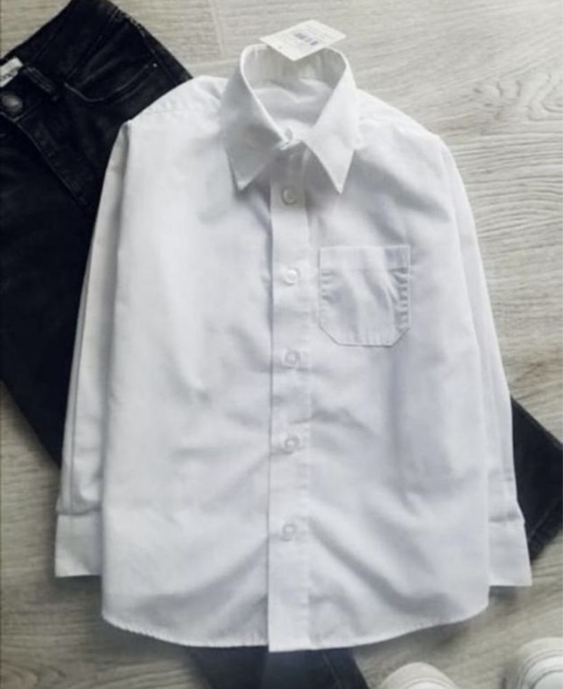 Детская рубашка, нарядная рубашка, сорочка, біла сорочка на хлопця