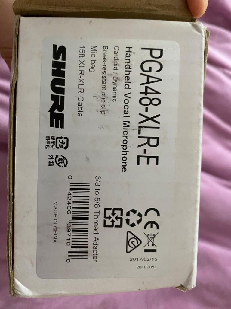 Sprzedam mikrofon SHURE PGA48-XLR-E