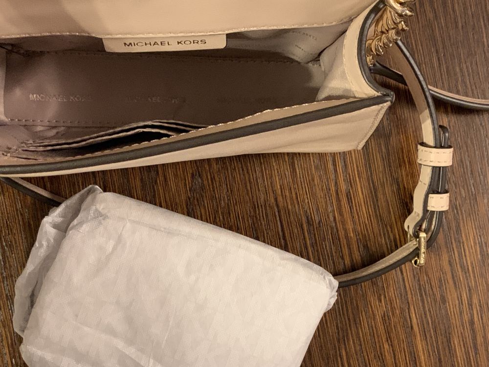 Oryginalna torebka kopertówka soft pink MK Michael Kors skóra jak nowa